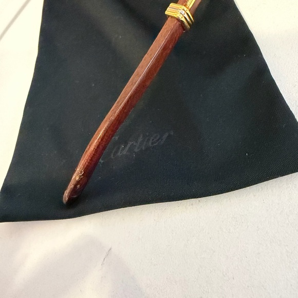 Cartier Gold Frame Sunglasses with Brown Lenses - Picture 4 of 8